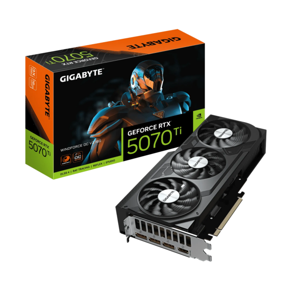 Gigabyte GeForce RTX 5070 Ti WINDFORCE OC V2 16G | NVIDIA | 16 GB | GeForce RTX 5070 Ti | GDDR7 | HDMI ports quantity 1 | PCI-E 5.0