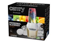 Camry | Blender | CR 4071 | Personal | 1700 W | Jar material Plastic | Jar capacity 1 L | Beige - Image 12