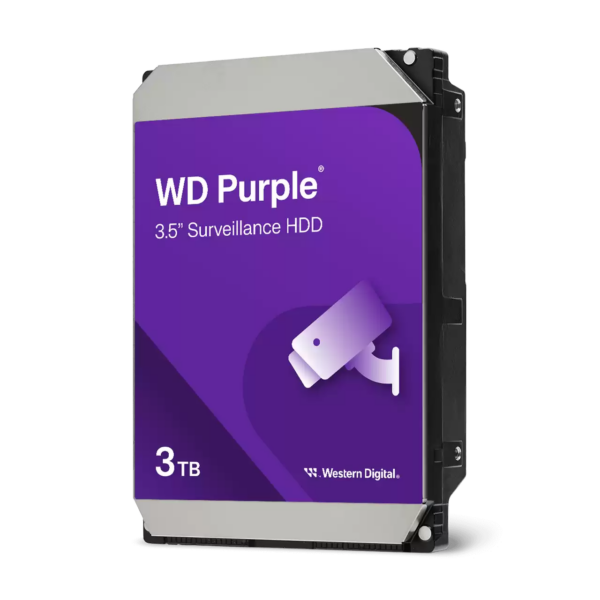 Western Digital Purple Surveillance Hard Drive | WD33PURZ | 175 RPM | 3000 GB | 256 MB