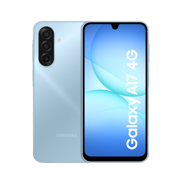 Samsung | Galaxy | A17 | Blue | 6.7 " | Super AMOLED | 1080 x 2340 pixels | Mediatek | Helio G99 | Internal RAM 4 GB | 128 GB | Dual SIM | MicroSD | 3G | 4G | Main camera resolution 50 MP | Secondary camera resolution 5 MP | Android | 5000 mAh
