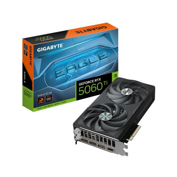 Gigabyte GeForce RTX 5060 Ti EAGLE OC 8G | NVIDIA | 8 GB | GeForce RTX 5060 Ti | GDDR7 | HDMI ports quantity 1 | PCI-E 5.0