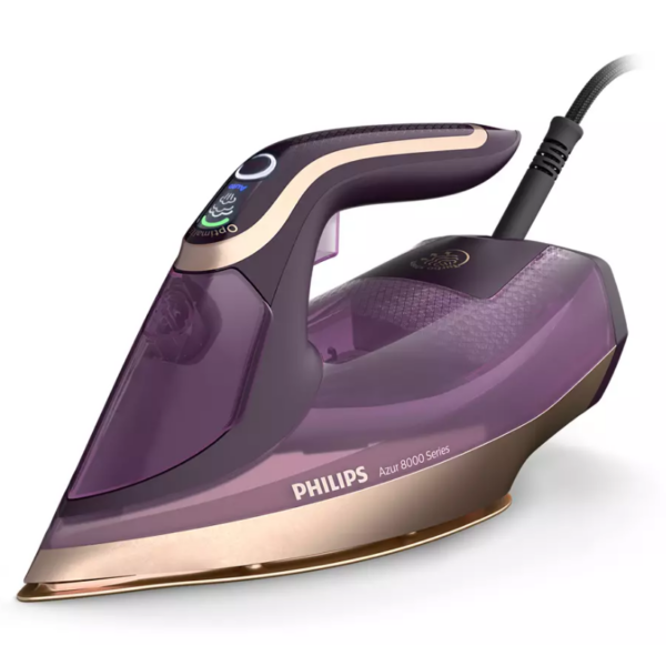 Philips | DST8040/30 Azur 8000 Series | Steam Iron | 3000 W | Water tank capacity 350 ml | Continuous steam 80 g/min | Steam boost performance 260 g/min | Dark Purple