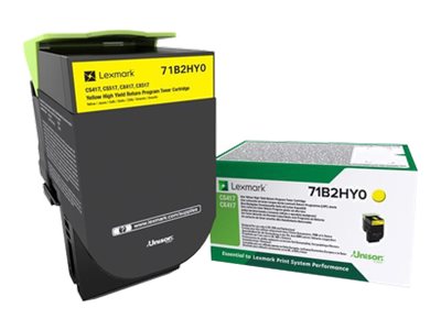 Lexmark Return Program Toner Cartridge CS/CX417,517 | 3,5K Return Program Toner Cartridge CS/CX417,517 | Cartridge | Yellow - Image 3