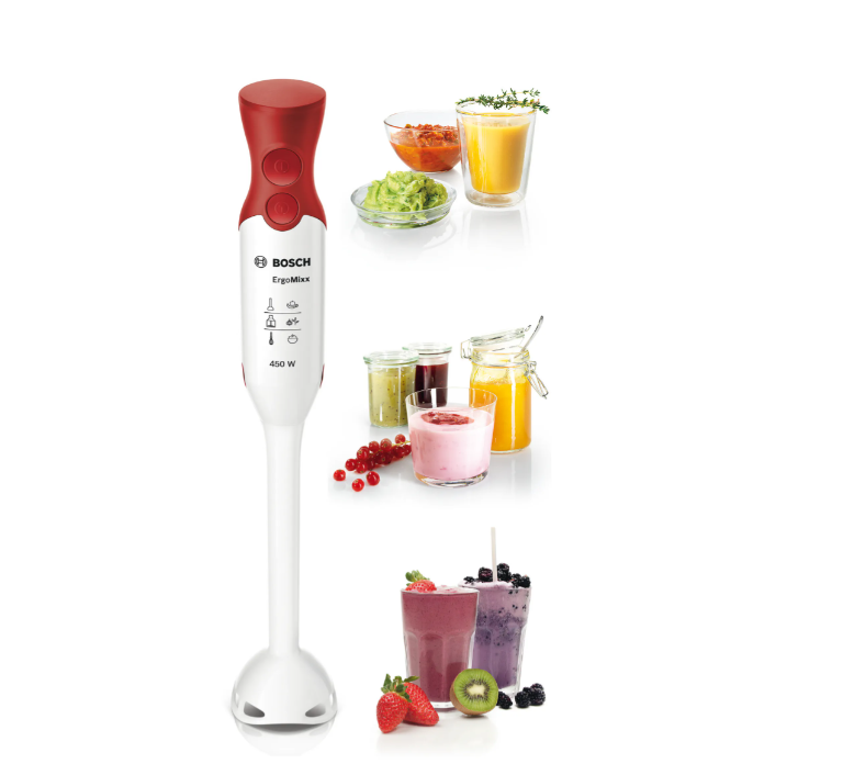 Bosch | Hand Blender | MSM64010 ErgoMixx | Hand Blender | 450 W | Number of speeds 2 | Turbo mode | White - Image 3