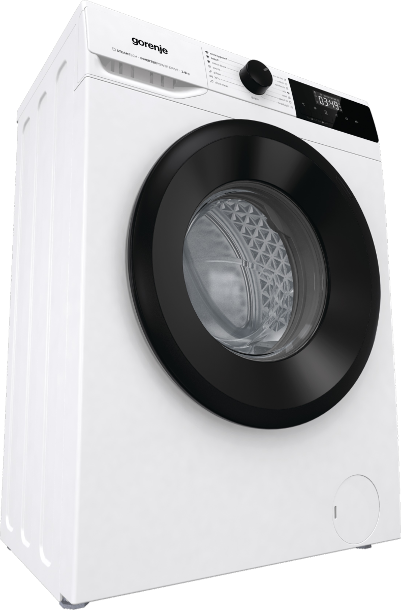 Gorenje | Washing Machine | W11NHPI84AS | Energy efficiency class A | Front loading | Washing capacity 8 kg | 1400 RPM | Depth 54 cm | Width 60 cm | Display | LED | Steam function | White - Image 5