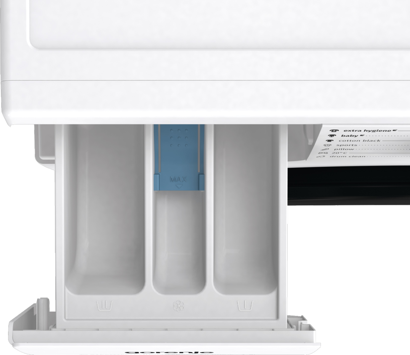 Gorenje | Washing Machine | W11NHPI84AS | Energy efficiency class A | Front loading | Washing capacity 8 kg | 1400 RPM | Depth 54 cm | Width 60 cm | Display | LED | Steam function | White - Image 7