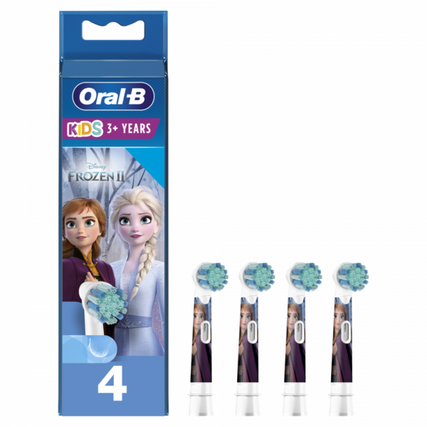 Oral-B | Toothbrush replacement | EB10 4 Frozen II | Heads | For kids | Number of brush heads included 4 | Number of teeth brushing modes Does not apply
