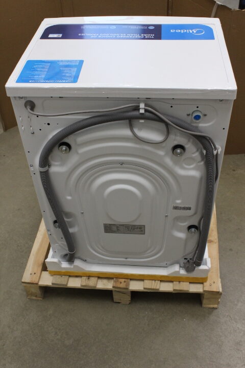 SALE OUT. | Midea Washing Machine with Dryer | MF200D80WB/W-HR | Energy efficiency class A/E | Front loading | Washing capacity 8 kg | 1400 RPM | Depth 48 cm | Width 60 cm | Digital | Drying system | Drying capacity 6 kg | Steam function | White | NO OROGINAL PACKAGING, SCRATCHED FRONT DOOR AND BACK - Image 3