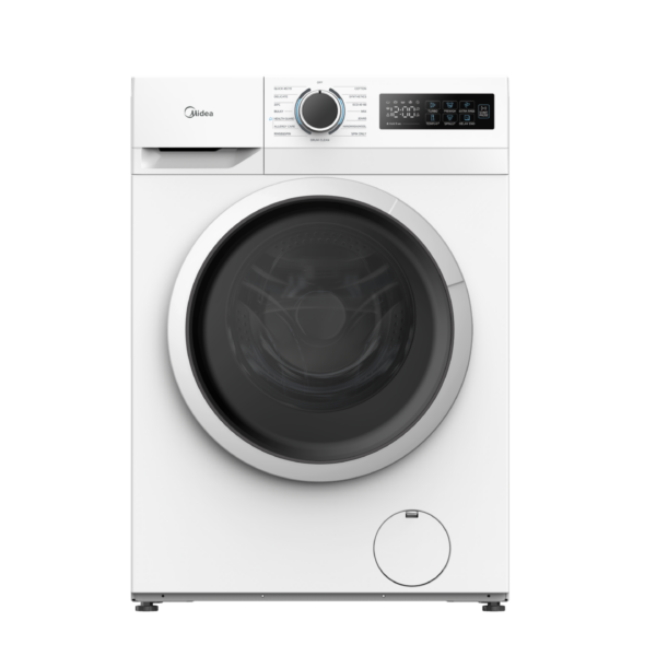 Midea | Washing Machine | MF110W80BA10/W-HR | Energy efficiency class A | Front loading | Washing capacity 8 kg | 1400 RPM | Depth 48 cm | Width 60 cm | Display | LED | Steam function | White