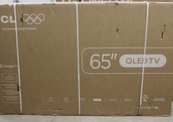 SALE OUT. TCL 4K QLED TV | 65T8C | 65 | Smart TV | Google TV | DAMAGED PACKAGING