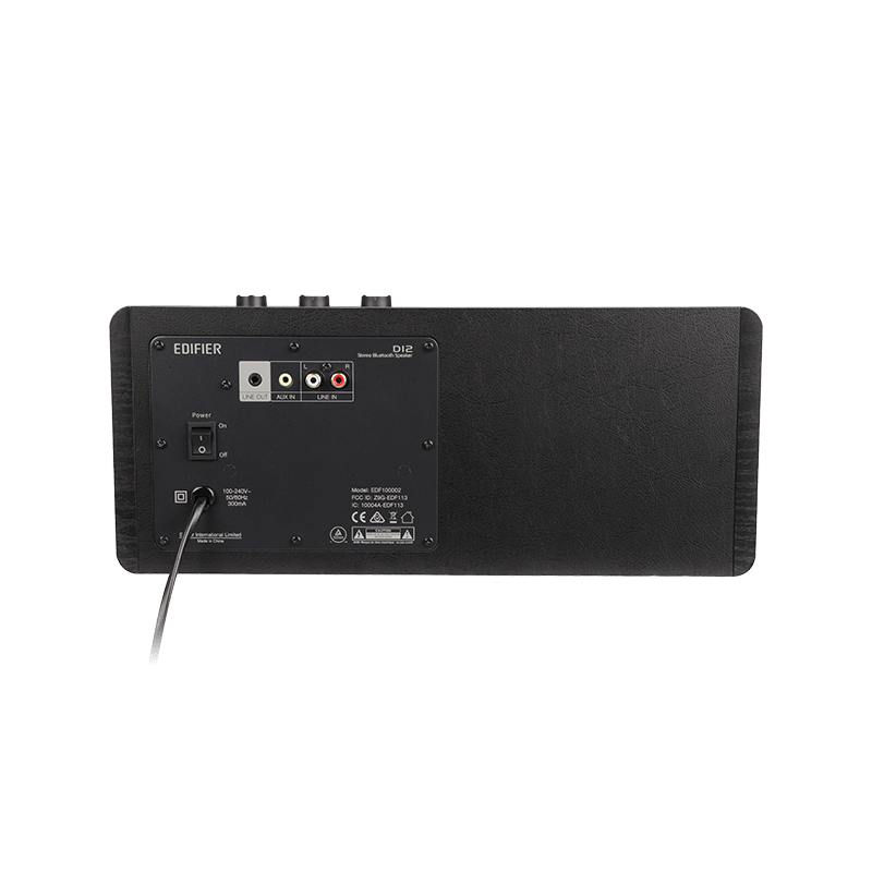 Edifier Integrated Stereo Speakers | D12 | 70 W | Bluetooth | Black | Wireless connection - Image 5