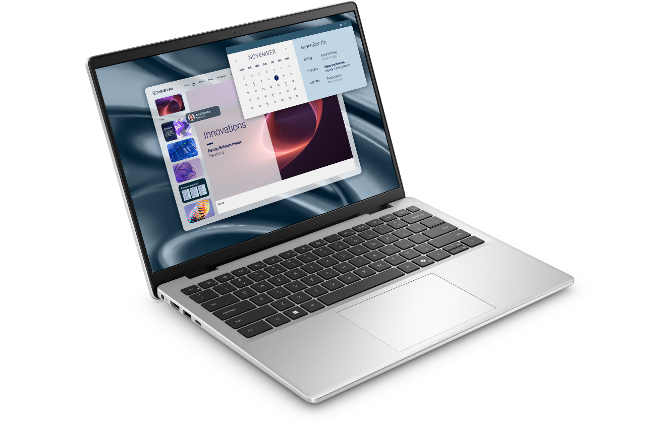 Dell Pro 14 Essential PV14255 | Platinum Silver | 14 " | 2K | 1920 x 1200 pixels | Anti-glare | AMD Ryzen AI 7 | 350 | 16 GB | DDR5 | Solid-state drive capacity 1000 GB | AMD Radeon Graphics | Windows 11 Pro | 802.11ax | Keyboard language English | Keyboard backlit | Warranty 36 month(s) | Battery warranty 12 month(s) - Image 2