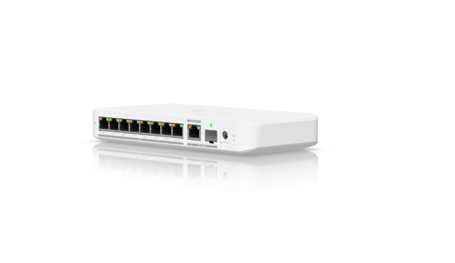 Ubiquiti Flexible, 8-port 2.5 GbE PoE++ switch with a 10 GbE RJ45/SFP+ combination uplink port | USW-Flex-2.5G-8-PoE | Managed | Wall-mountable/Desktop - Image 2