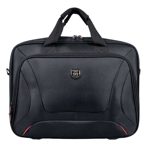 PORT DESIGNS | Courchevel | Fits up to size 15.6 " | Messenger - Briefcase | Black | Shoulder strap