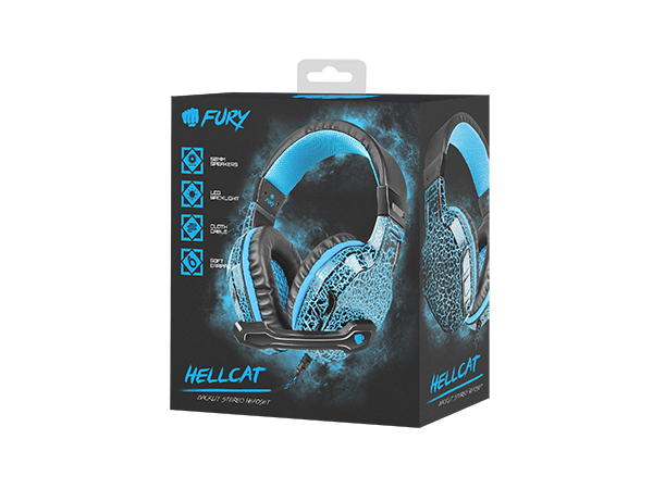 Fury | Wired | On-Ear | Gaming Headset | NFU-0863 Hellcat - Image 2