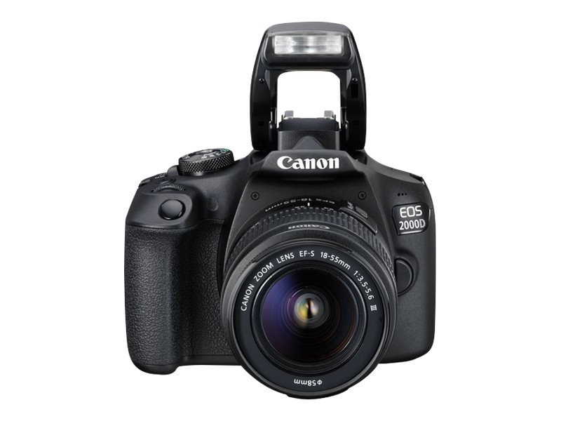 Canon | EOS | 2000D 18-55 III EU26 | SLR Camera Kit | Megapixel 24.1 MP | ISO sensitivity (max) 12800 | Display diagonal 3.0 " | Wi-Fi | Video recording | APS-C | Black - Image 5