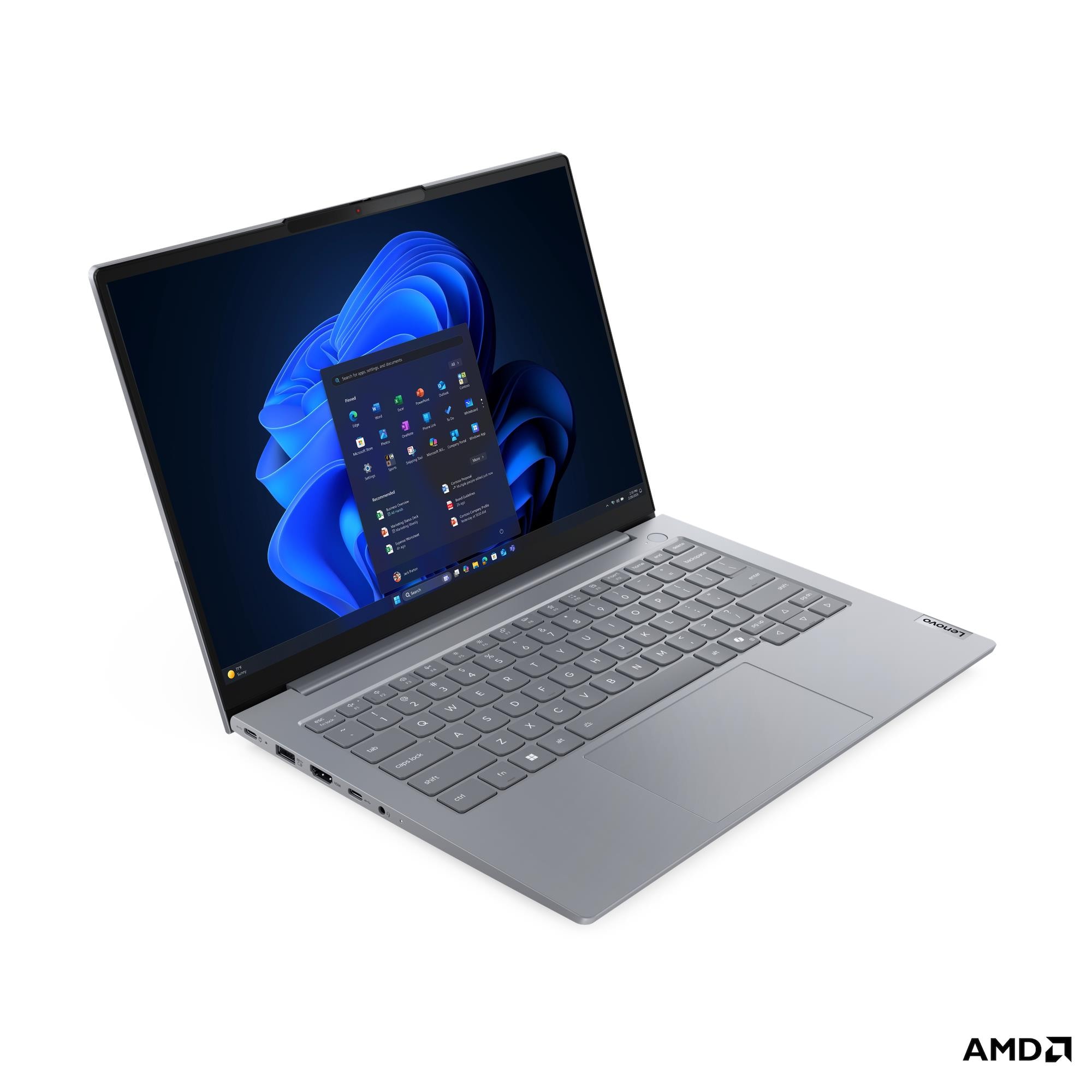 Lenovo ThinkBook 14 G9 AHP | Arctic Grey | 14 " | IPS | WUXGA | 1920 x 1200 pixels | Anti-glare | AMD Ryzen 7 | 250 | 32 (2x16GB) GB | SODIMM DDR5 | Solid-state drive capacity 512 GB | AMD Radeon 780M Graphics | Windows 11 Pro | 802.11be | Bluetooth version 5.4 | Keyboard language English | Keyboard backlit | Warranty 24 month(s) | Battery warranty 12 month(s) - Image 2