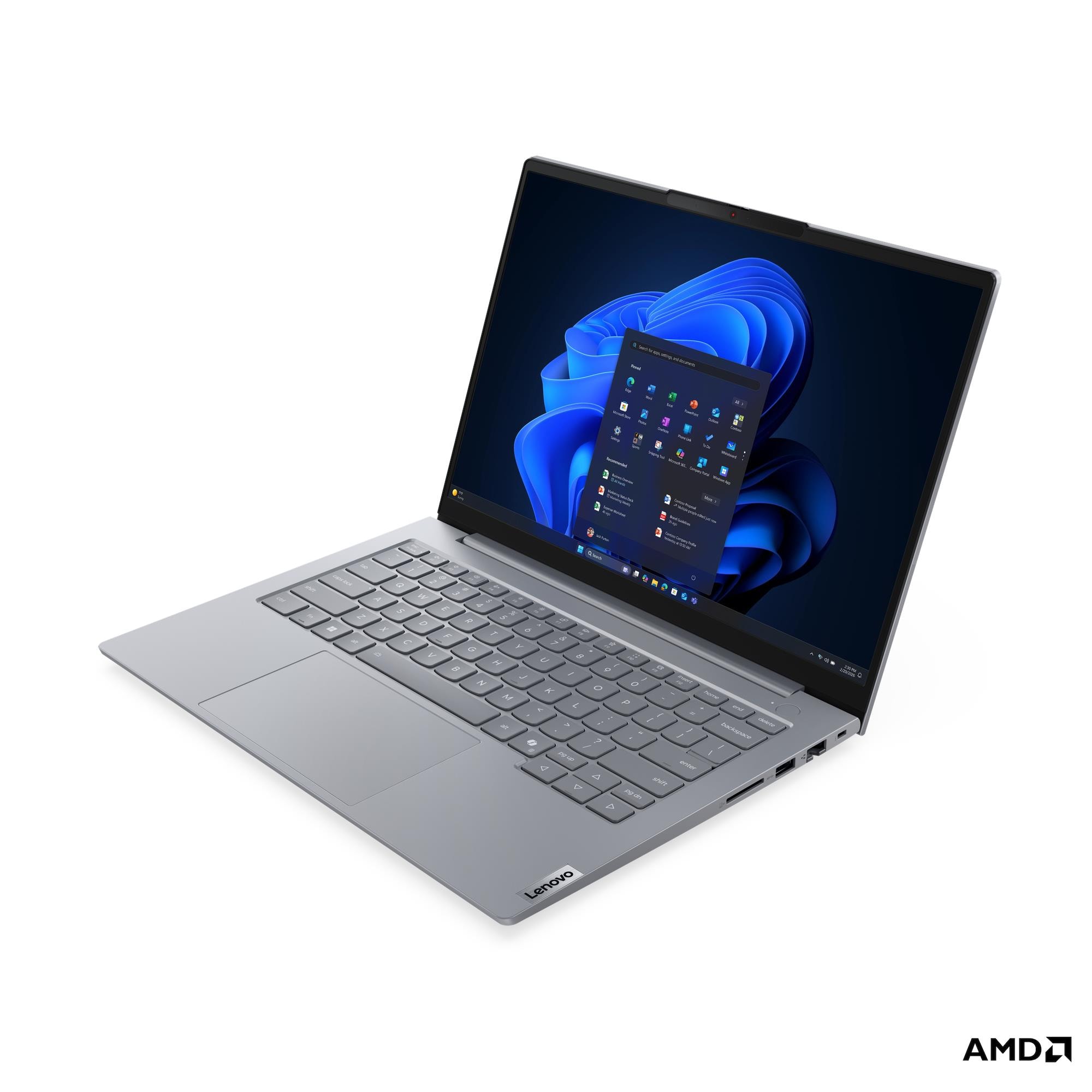 Lenovo ThinkBook 14 G9 AHP | Arctic Grey | 14 " | IPS | WUXGA | 1920 x 1200 pixels | Anti-glare | AMD Ryzen 7 | 250 | 32 (2x16GB) GB | SODIMM DDR5 | Solid-state drive capacity 512 GB | AMD Radeon 780M Graphics | Windows 11 Pro | 802.11be | Bluetooth version 5.4 | Keyboard language English | Keyboard backlit | Warranty 24 month(s) | Battery warranty 12 month(s) - Image 3