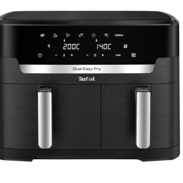TEFAL | Air Fryer | EY942HE0 Easy Fry Dual XXL | Power 2700 W | Capacity 11 L | Black