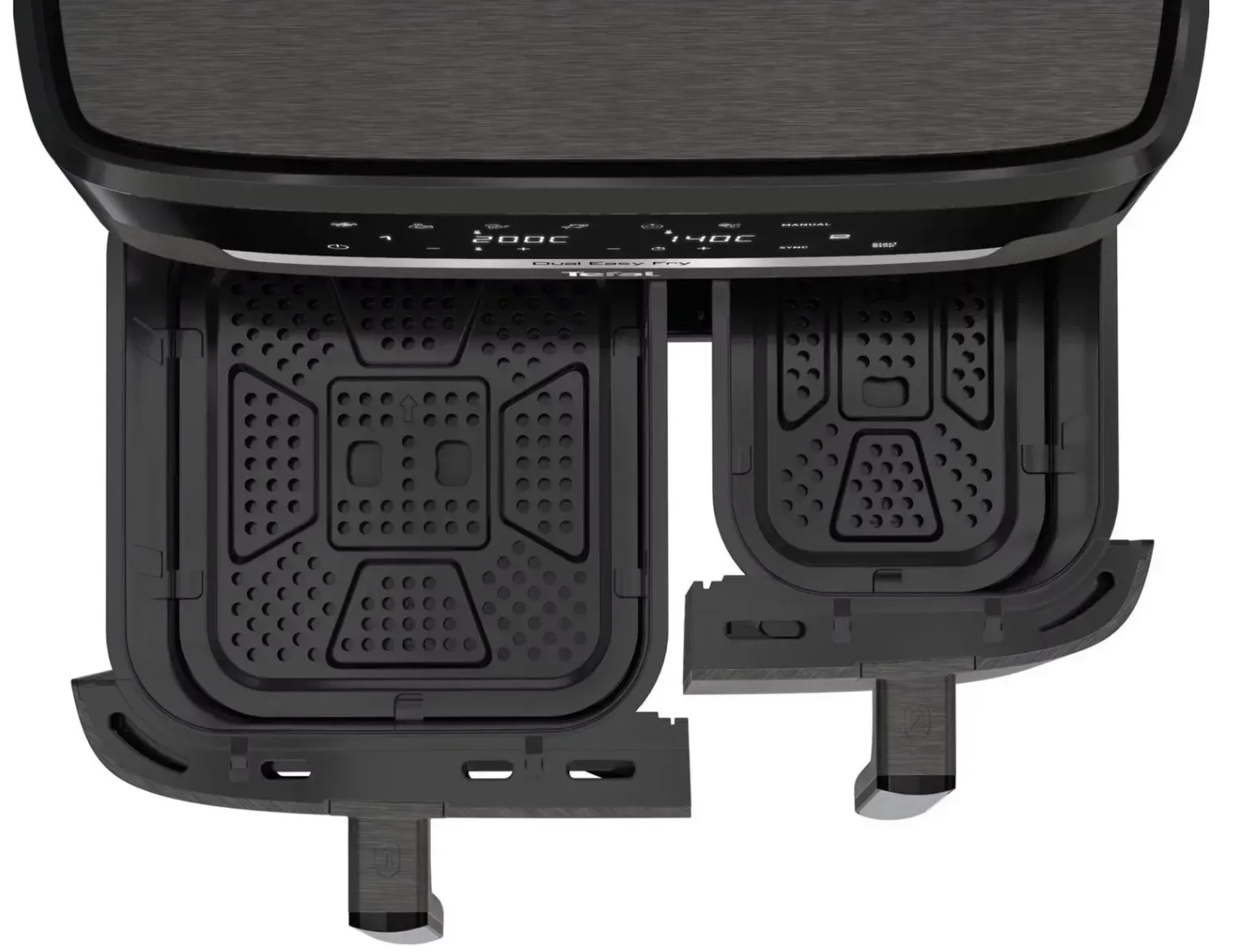 TEFAL | Air Fryer | EY942HE0 Easy Fry Dual XXL | Power 2700 W | Capacity 11 L | Black - Image 3