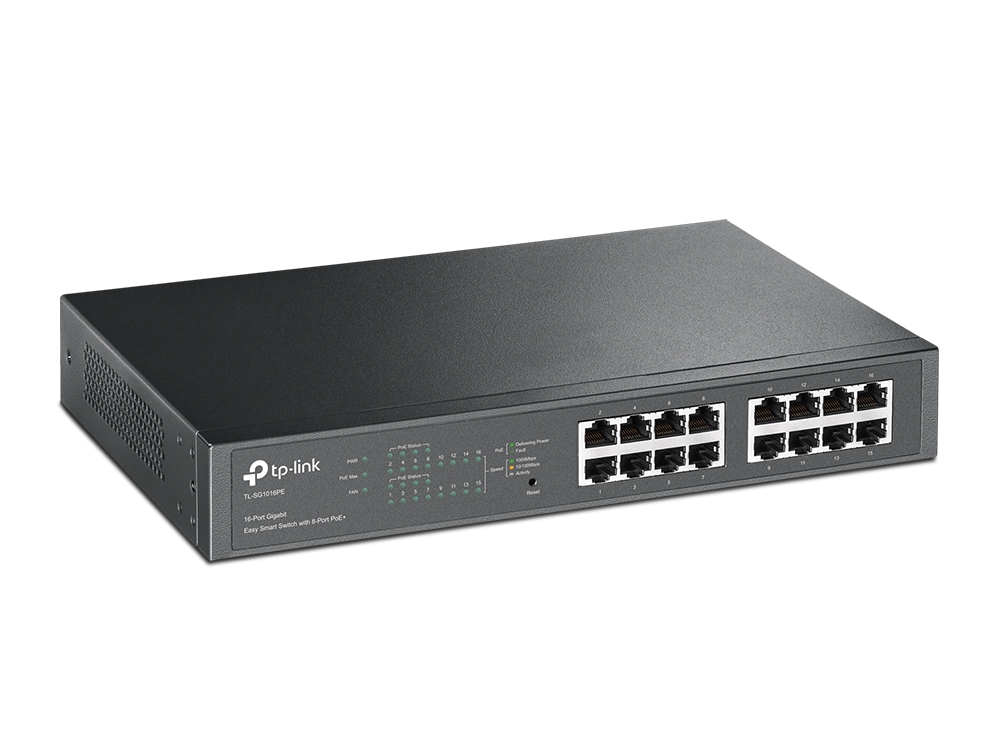 TP-LINK | Switch | TL-SG1016PE | Web Managed | Desktop/Rackmountable | Gigabit Ethernet (copper) ports quantity 16 | PoE+ ports quantity 8 - Image 6
