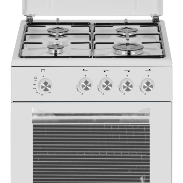 Simfer | Cooker | 4401SGRBB | Hob type Gas | Oven type Gas | White | Width 50 cm | Depth 55 cm | 49 L