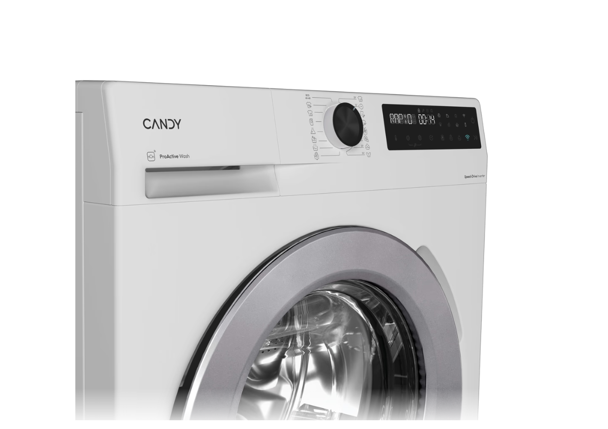 Candy Washing machine | BR 26SSV6-S | Energy efficiency class A | Front loading | Washing capacity 6 kg | 1200 RPM | Depth 42 cm | Width 60 cm | Display | Digital | Steam function | Wi-Fi | White - Image 5