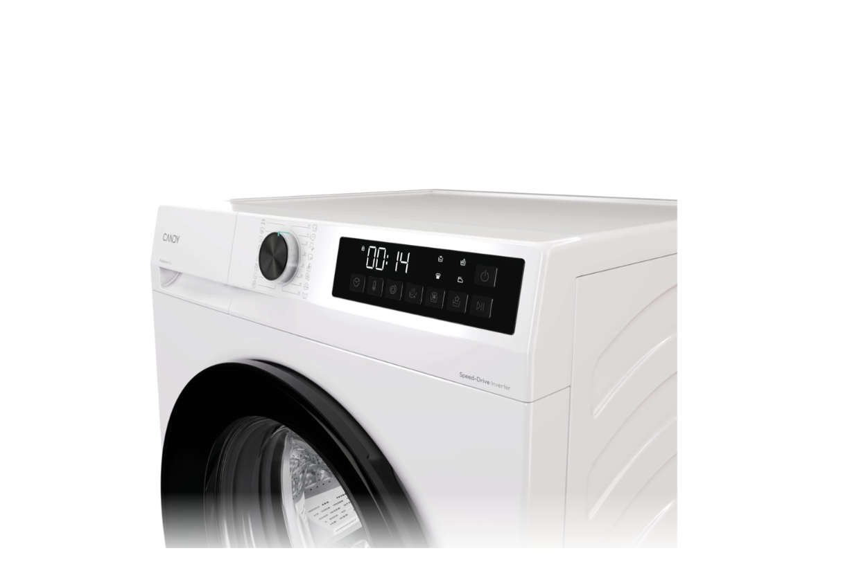 Candy Washing machine | GD 17SB7-S | Energy efficiency class A | Front loading | Washing capacity 7 kg | 1100 RPM | Depth 47 cm | Width 60 cm | Display | LED | Steam function | White - Image 3