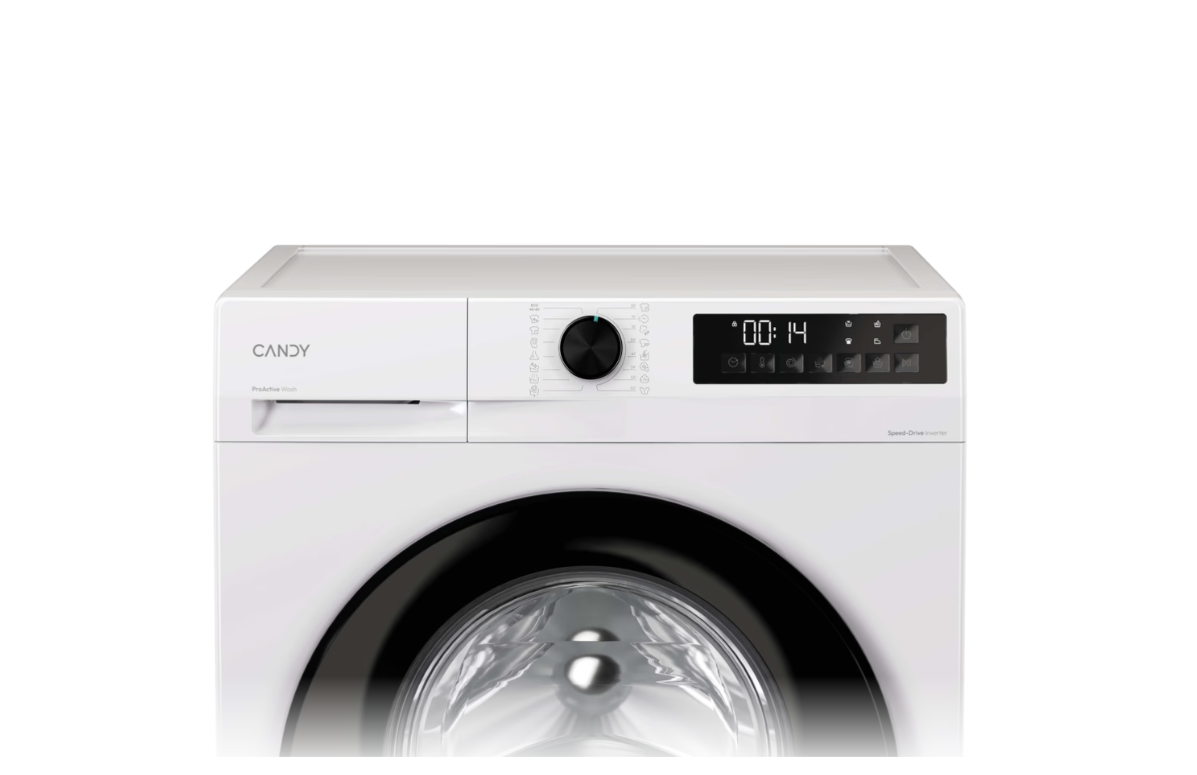 Candy Washing machine | GD 17SB7-S | Energy efficiency class A | Front loading | Washing capacity 7 kg | 1100 RPM | Depth 47 cm | Width 60 cm | Display | LED | Steam function | White - Image 4