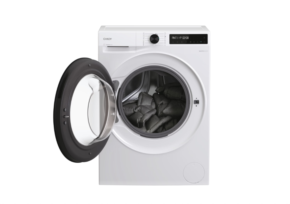 Candy Washing machine | BR 47SBL8-S | Energy efficiency class A | Front loading | Washing capacity 7 kg | 1400 RPM | Depth 49 cm | Width 60 cm | Display | Digital | Steam function | Wi-Fi | White - Image 2