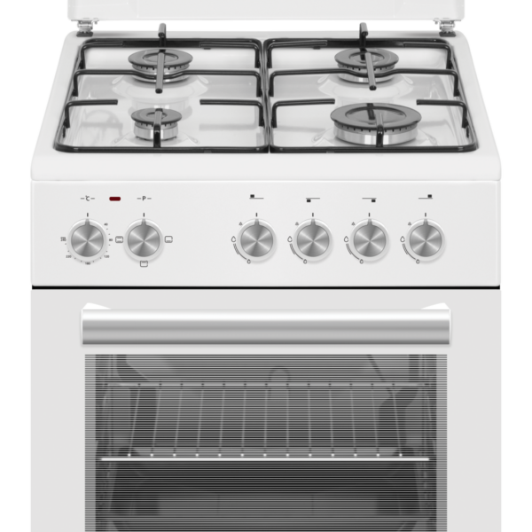 Simfer | Cooker | 4403SERBB | Hob type Gas | Oven type Electric | White | Width 50 cm | Depth 55 cm | Electronic ignition | Energy efficiency A | 48 L