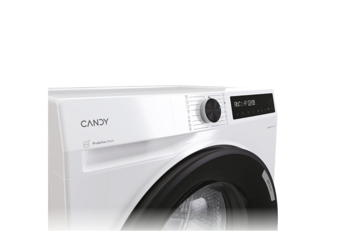 Candy Washing machine | BR 47SBL8-S | Energy efficiency class A | Front loading | Washing capacity 7 kg | 1400 RPM | Depth 49 cm | Width 60 cm | Display | Digital | Steam function | Wi-Fi | White - Image 7