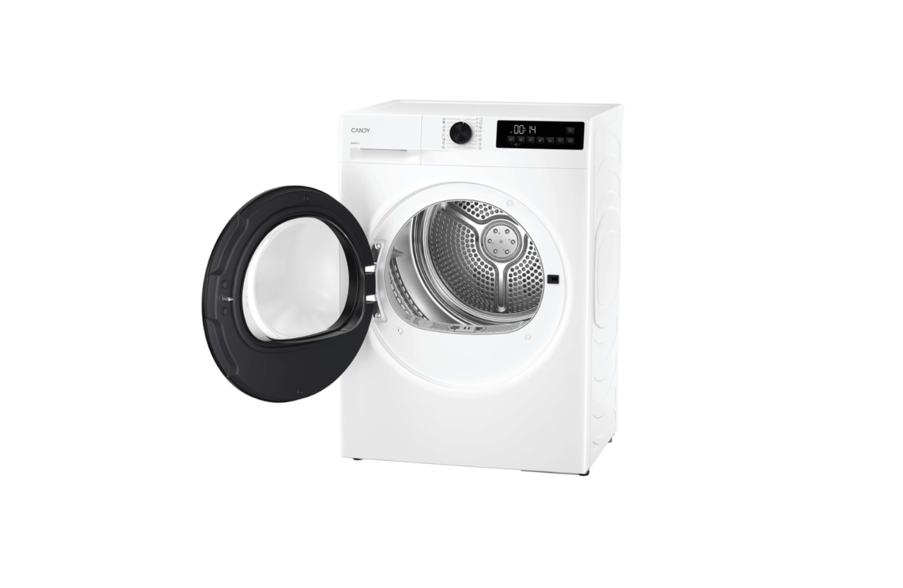 Candy | Dryer Machine | GDL 8N2B-S | Energy efficiency class D | Front loading | 8 kg | Heat pump | LED | Depth 59 cm | White - Image 3