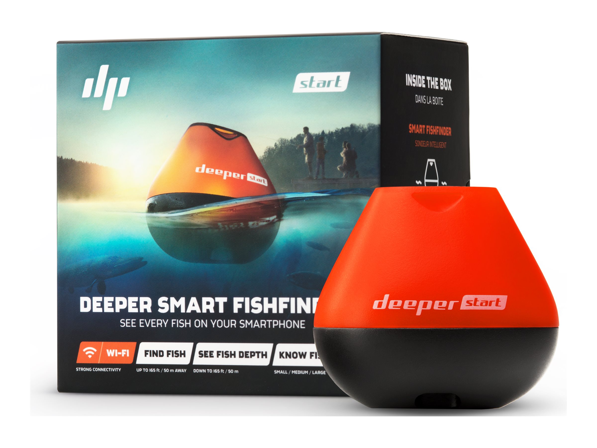 Deeper | Start Smart Fishfinder | Sonar | Wi-Fi | Orange/Black - Image 7