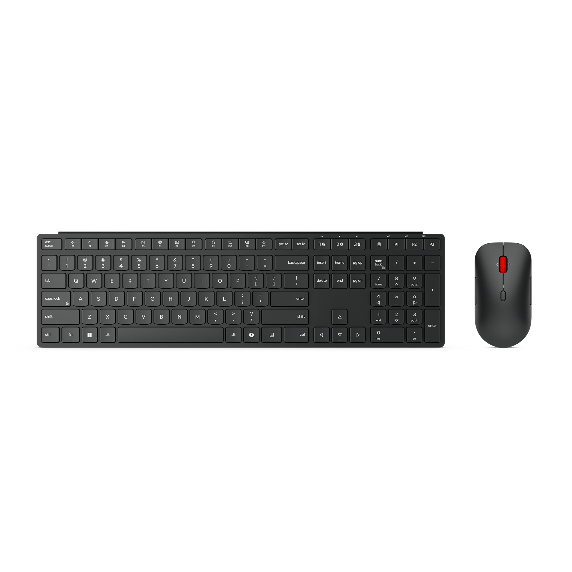 Lenovo Multi-Mode Pro Combo Keyboard and Mouse 6000-Estonia | Keyboard and Mouse Set | Wireless | Mouse included | Estonian | Bluetooth | Eclipse Black - Image 3