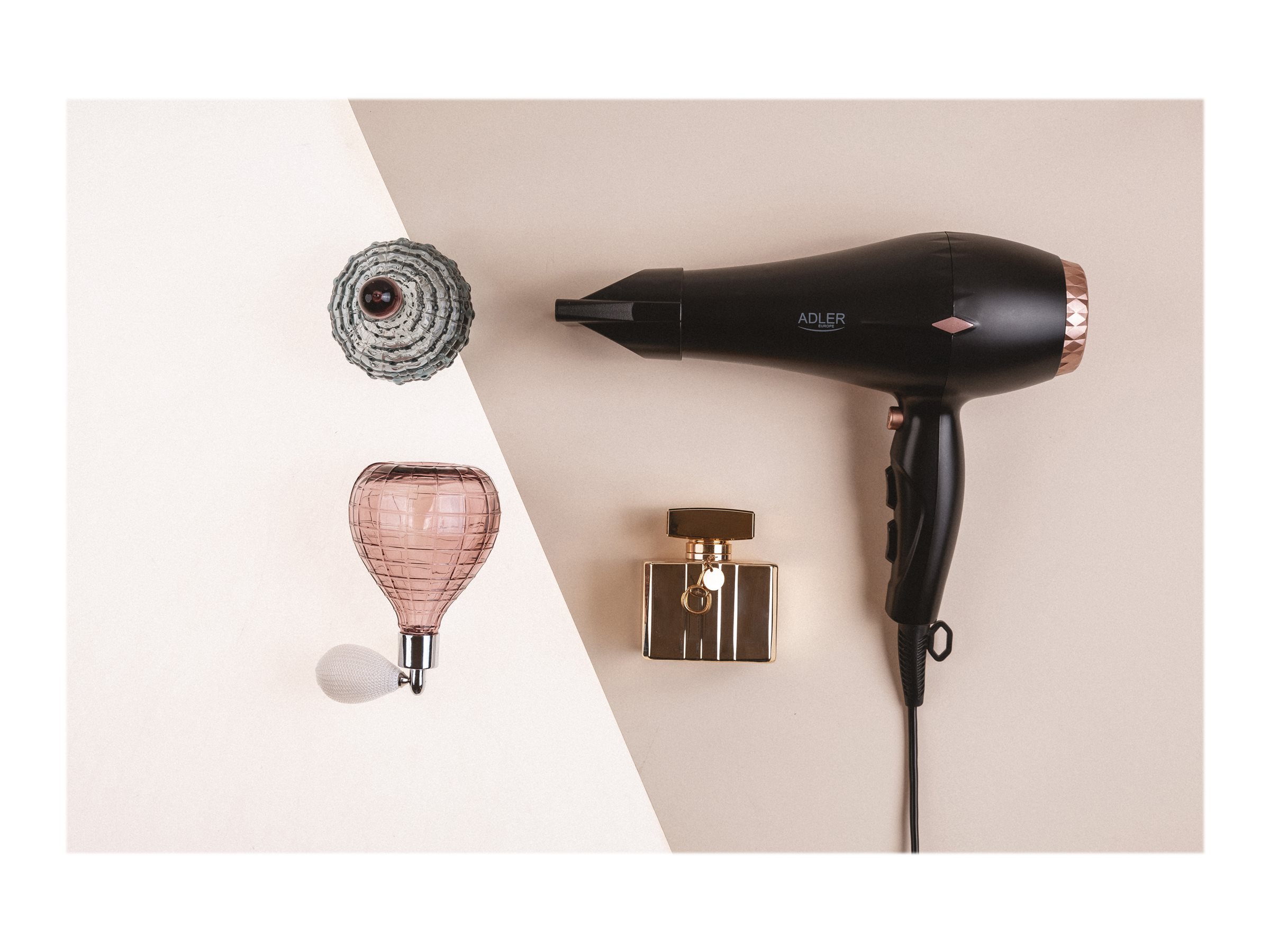 Adler | Hair Dryer | AD 2244 | 2000 W | Number of temperature settings 3 | Ionic function | Diffuser nozzle | Black - Image 12