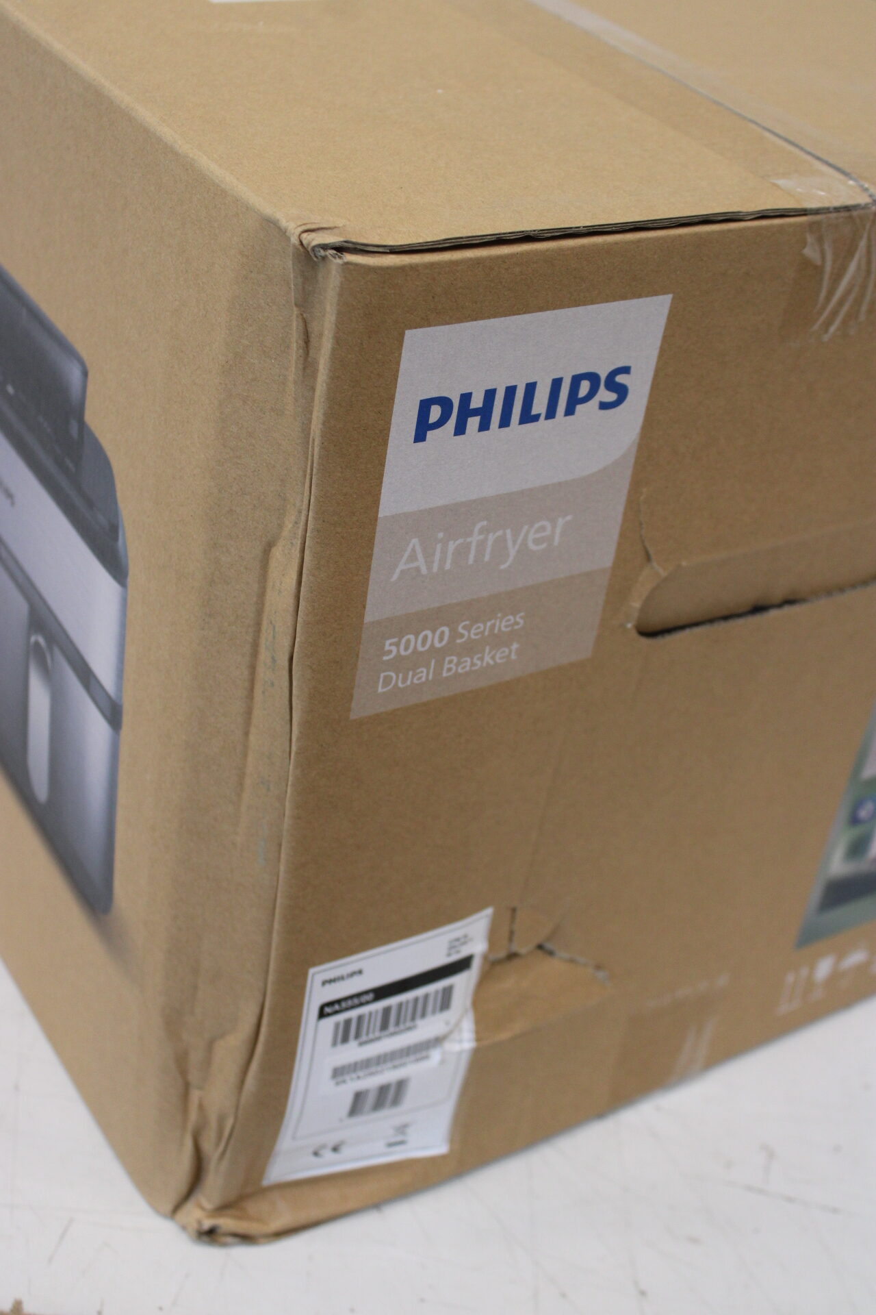 SALE OUT. Philips Dual Basket Airfryer | NA555/00 5000 series | Power 2750 W | Capacity 9 L | RapidAir Plus | Silver | DAMAGED PACKAGING - Image 2