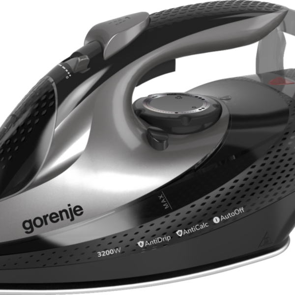 Gorenje SIH3200BKS | Steam Iron | 3200 W | Water tank capacity 420 ml | Continuous steam 40 g/min | Steam boost performance 250 g/min