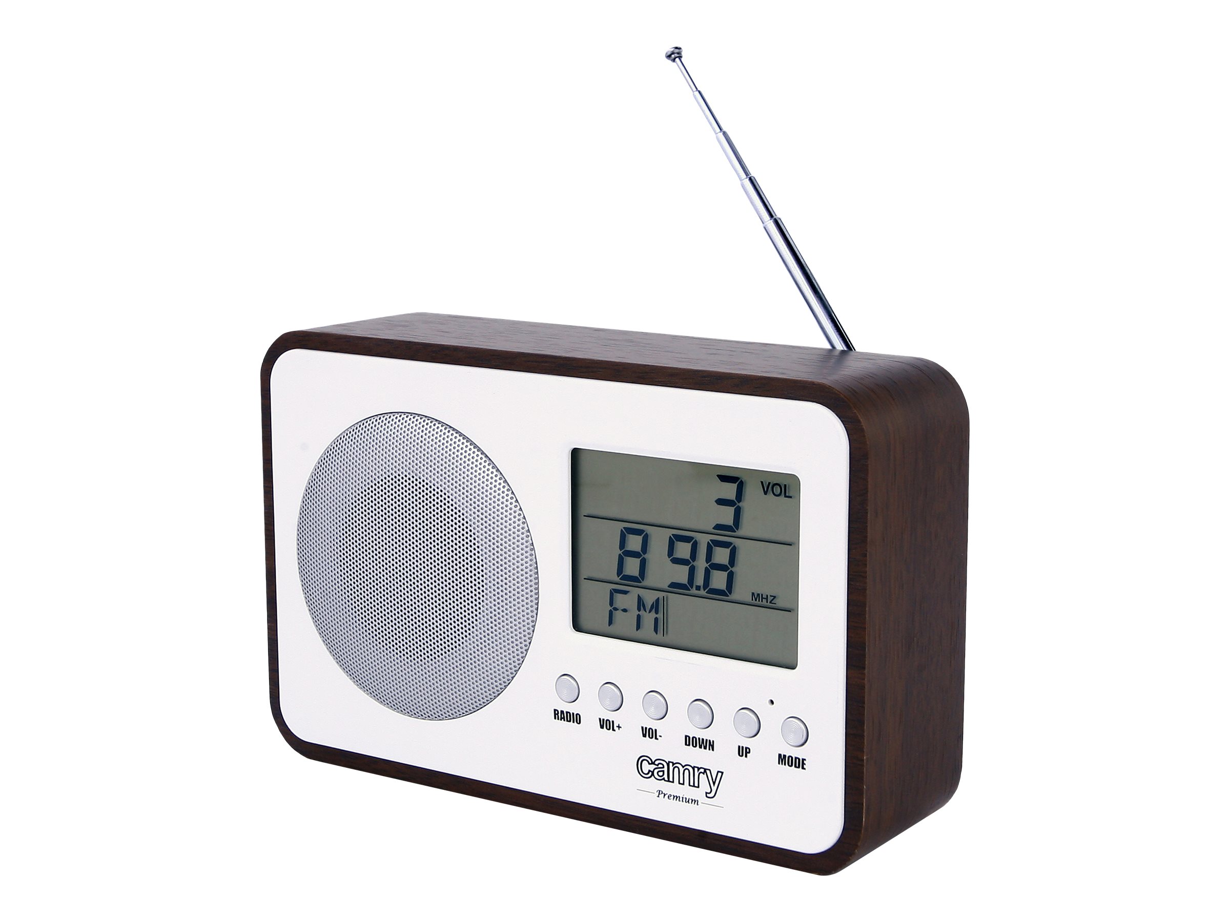 Camry | Digital Radio | CR 1153 | 5 W | White/woden - Image 2