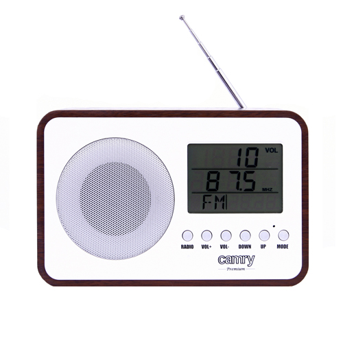 Camry | Digital Radio | CR 1153 | 5 W | White/woden - Image 3