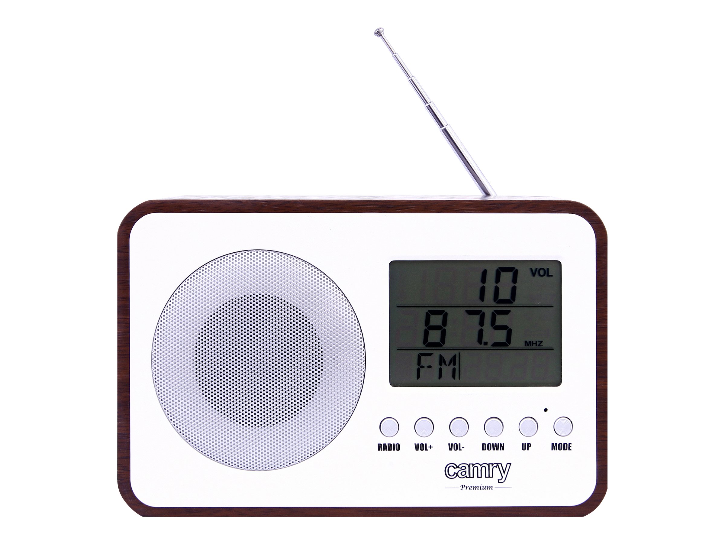 Camry | Digital Radio | CR 1153 | 5 W | White/woden - Image 4