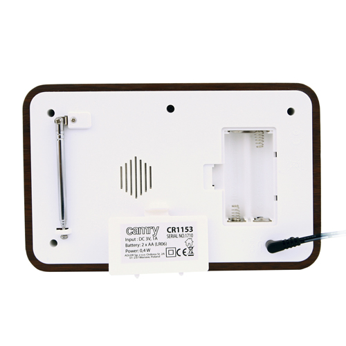 Camry | Digital Radio | CR 1153 | 5 W | White/woden - Image 9