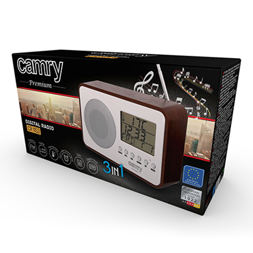 Camry | Digital Radio | CR 1153 | 5 W | White/woden - Image 11