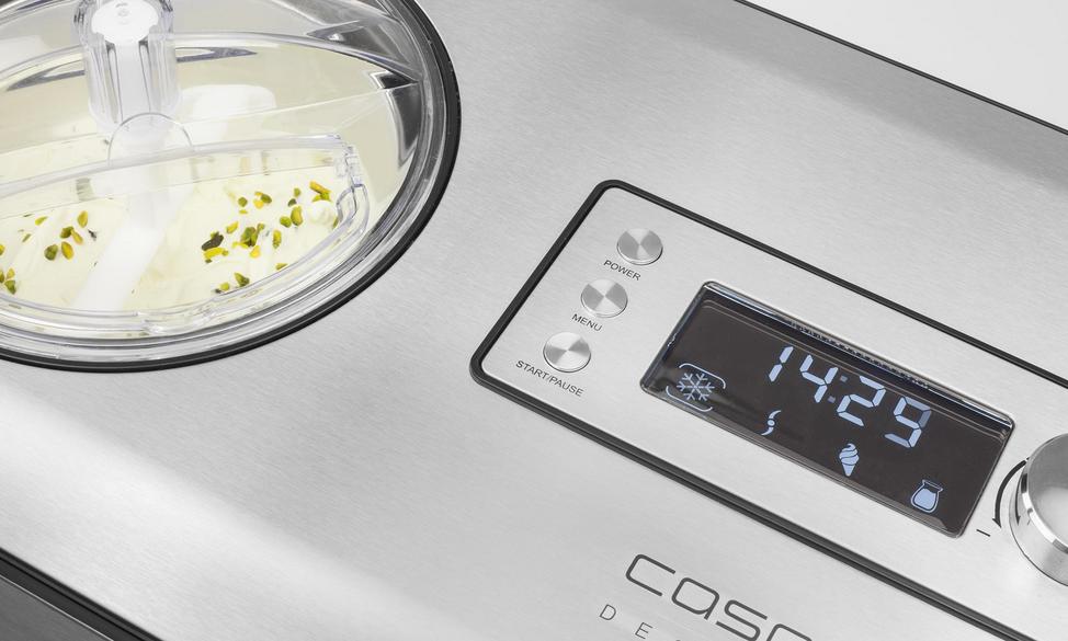 Caso | Ice Cream and Yogurt Maker | IceCreamer | Power 180 W | Capacity 2 L | Stainless steel - Image 4