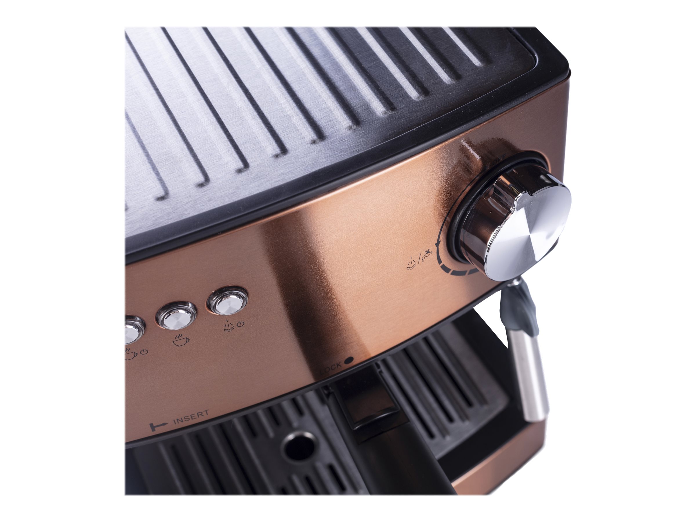 Adler | Espresso coffee machine | AD 4404cr | Pump pressure 15 bar | Built-in milk frother | Semi-automatic | 850 W | Cooper/ black - Image 10