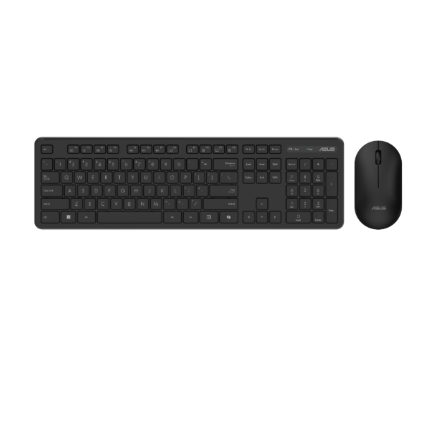 Asus CW100 | Keyboard and Mouse Set | Wireless | Russian | Black | RF 2.4GHz