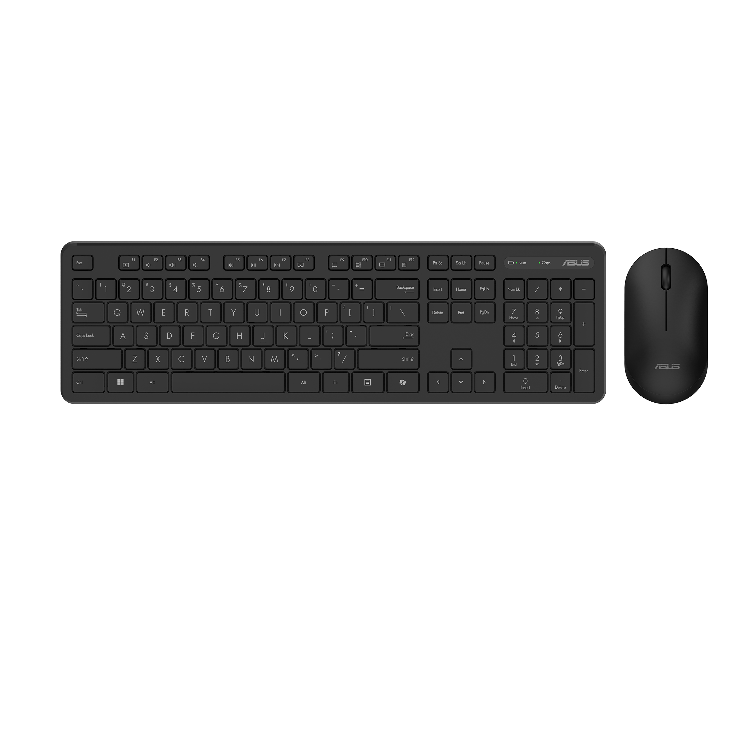Asus CW100 | Keyboard and Mouse Set | Wireless | Russian | Black | RF 2.4GHz