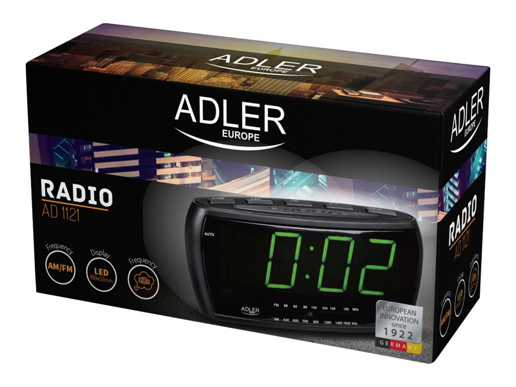 Adler | Alarmclock Radio | AD 1121 | Alarm function | Black - Image 11