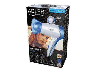 Adler | Hair Dryer | AD 2222 | 1200 W | Number of temperature settings 1 | White/blue - Image 7