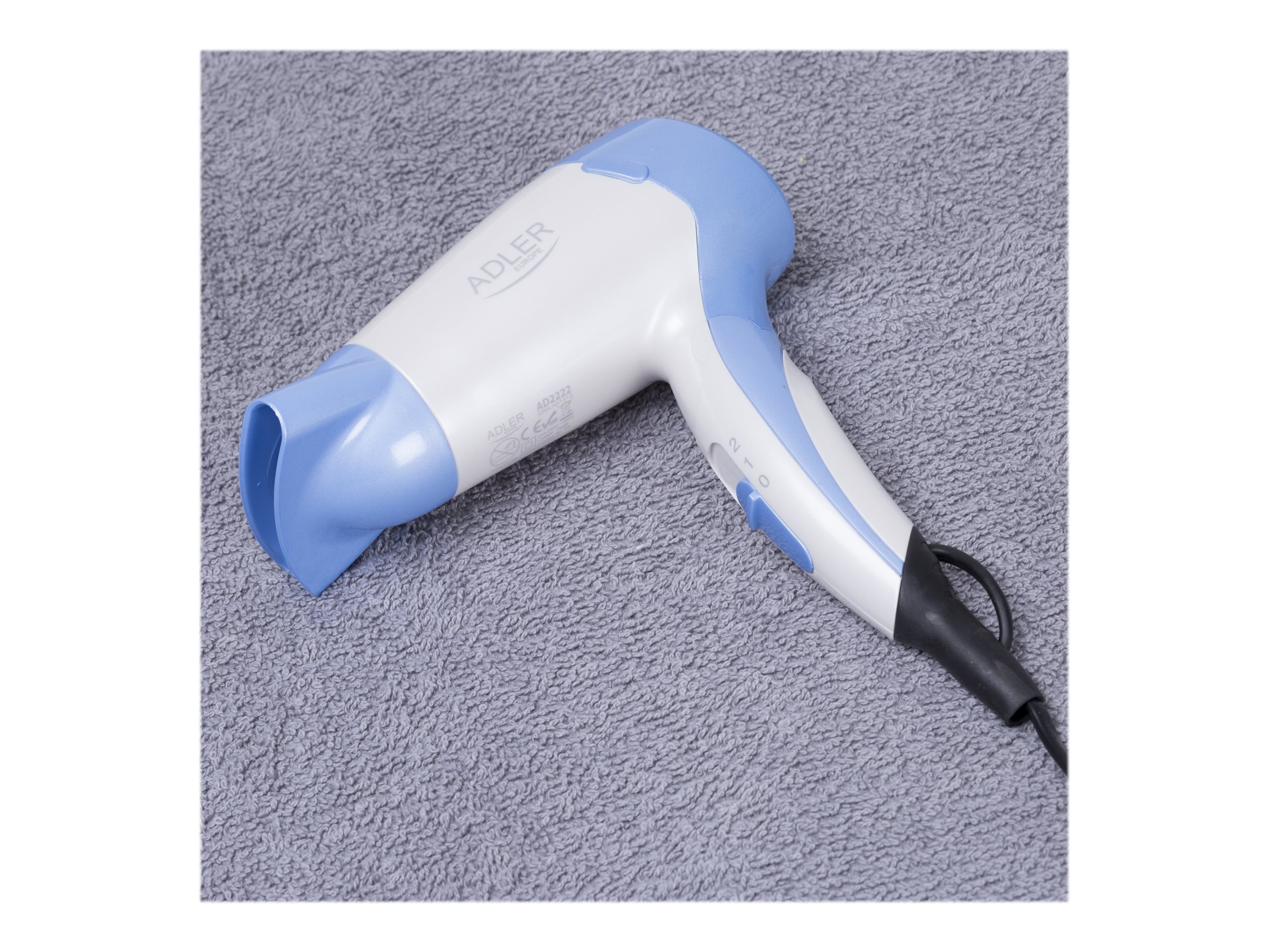 Adler | Hair Dryer | AD 2222 | 1200 W | Number of temperature settings 1 | White/blue - Image 9